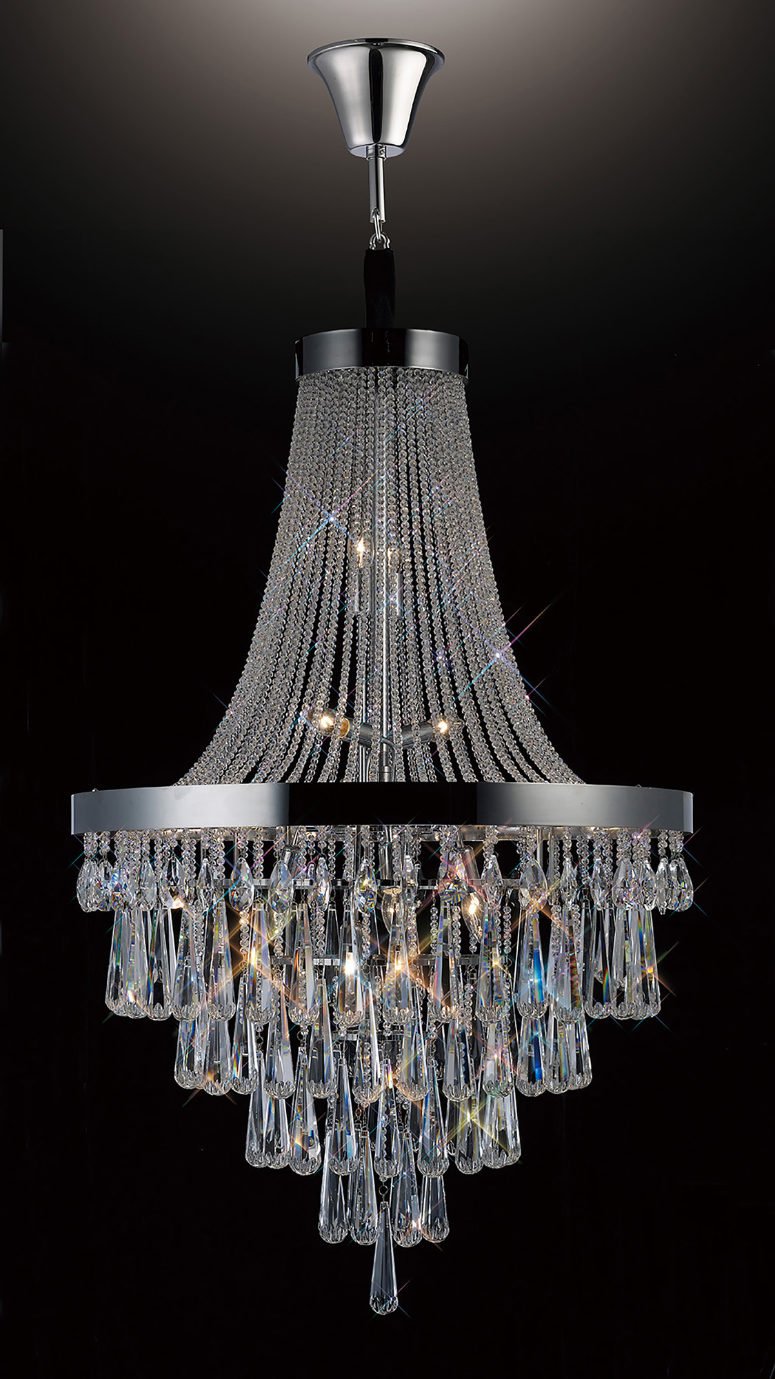 IL31431  Sophia Crystal Chandelier 17 Light (31.5kg) Polished Chrome